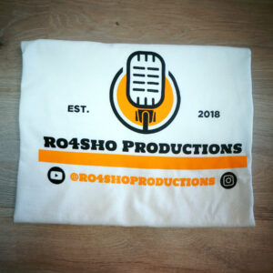 Ro4Sho Productions White Logo T-shirt